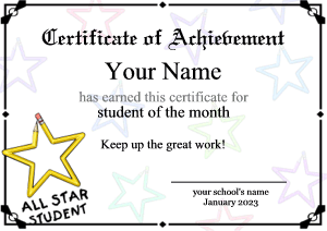 School Certificate Templates