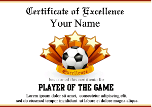 Sports Certificate Templates